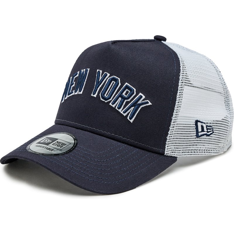 Cap New Era Team Script Trucker Nyy 60364216 Schwarz