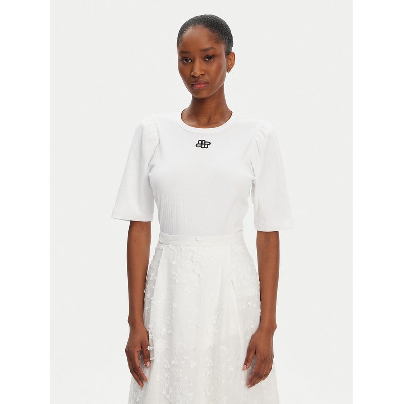 Munthe T-Shirt Parsa 252110025264 Weiß Regular Fit