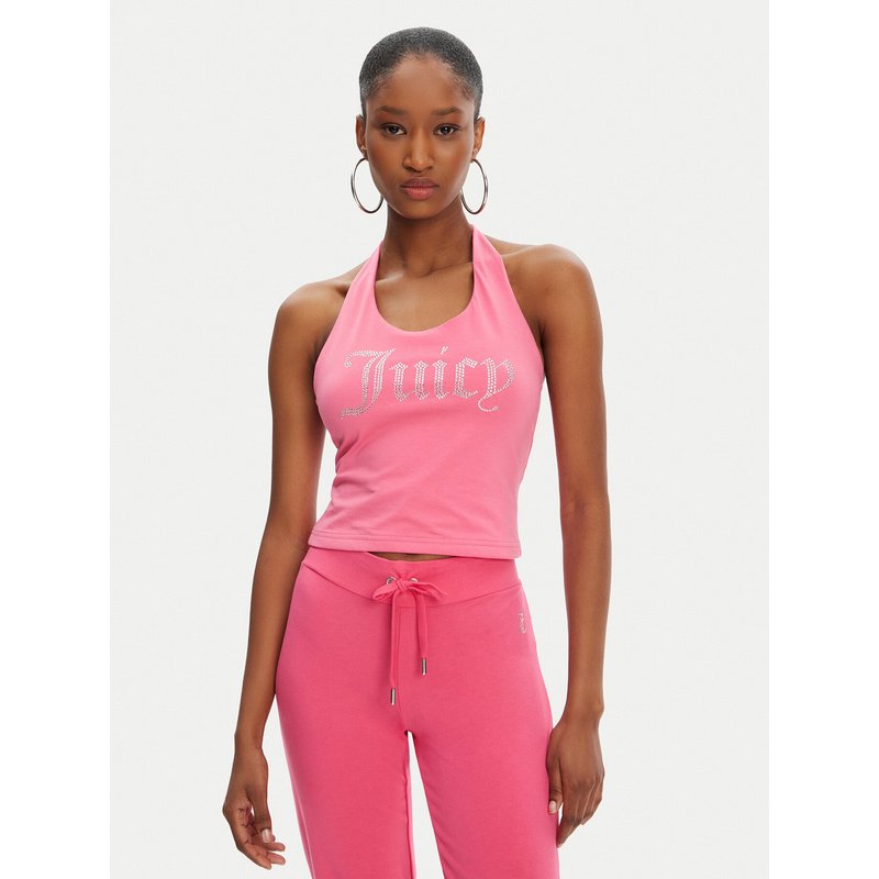 Juicy Couture Top Tied JCWCT125306 Rosa Slim Fit