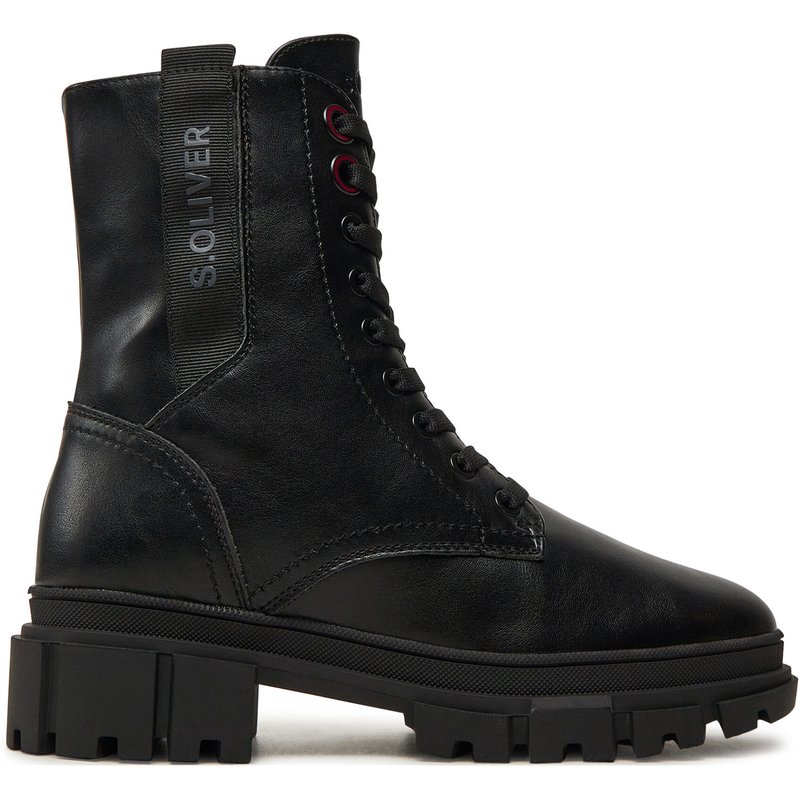 Schnürstiefeletten s.Oliver 5-25221-43 Schwarz