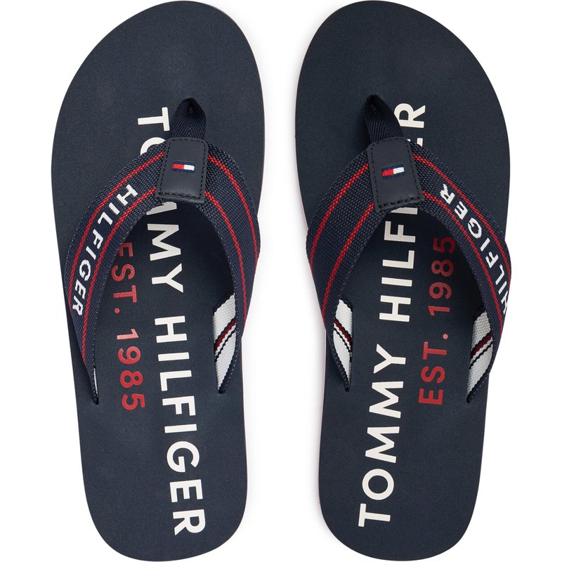 Zehentrenner Tommy Hilfiger Sporty Hilfiger Beach Sandal FM0FM05805 Dunkelblau