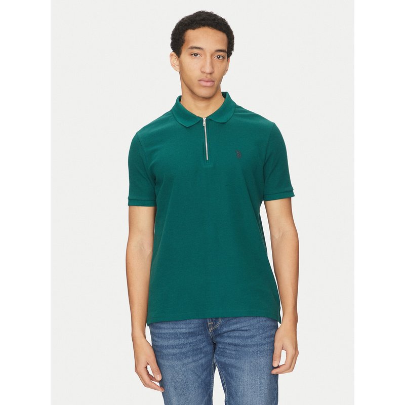 U.S. Polo Assn. Poloshirt MUP3335 Grün Regular Fit