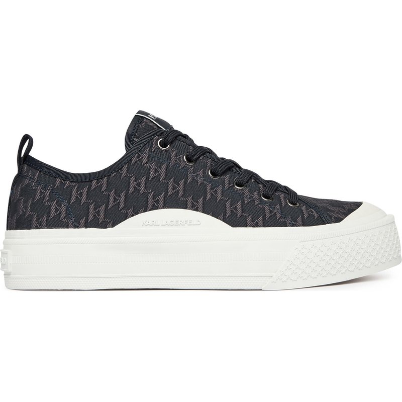 Sneakers aus Stoff KARL LAGERFELD Kampus Max V KL50516 Dunkelblau