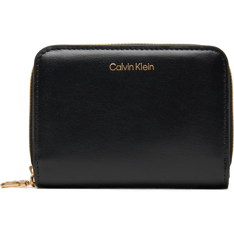 Geldbörse Calvin Klein Ck Medium Flap Zip Around LV04F1075G Schwarz