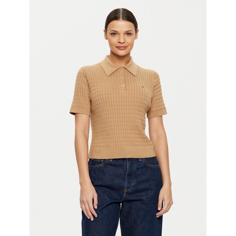 Tommy Hilfiger Poloshirt WW0WW43957 Beige Regular Fit