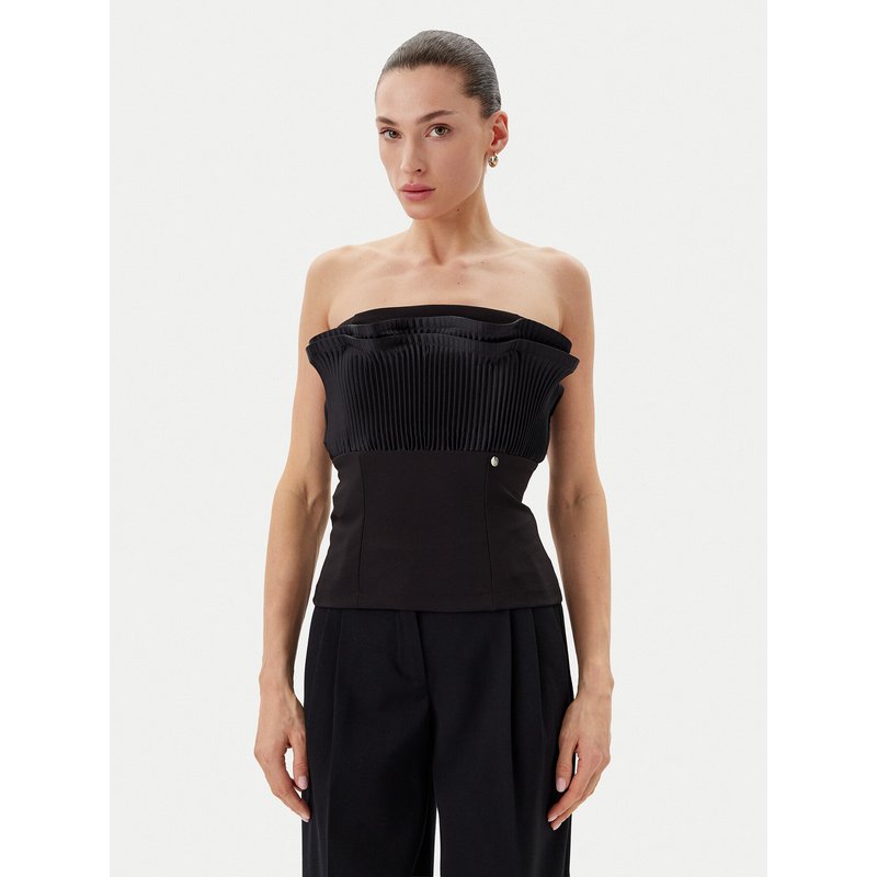 Rinascimento Top CFC0019748002 Schwarz Slim Fit