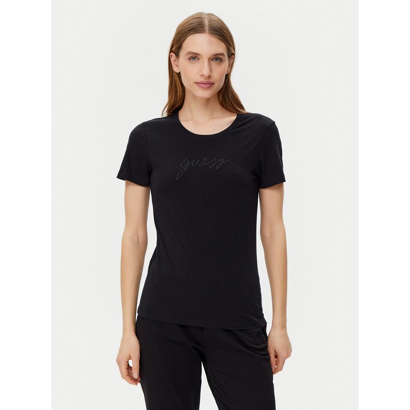 Guess T-Shirt O5GI02 KBBU1 Schwarz Regular Fit