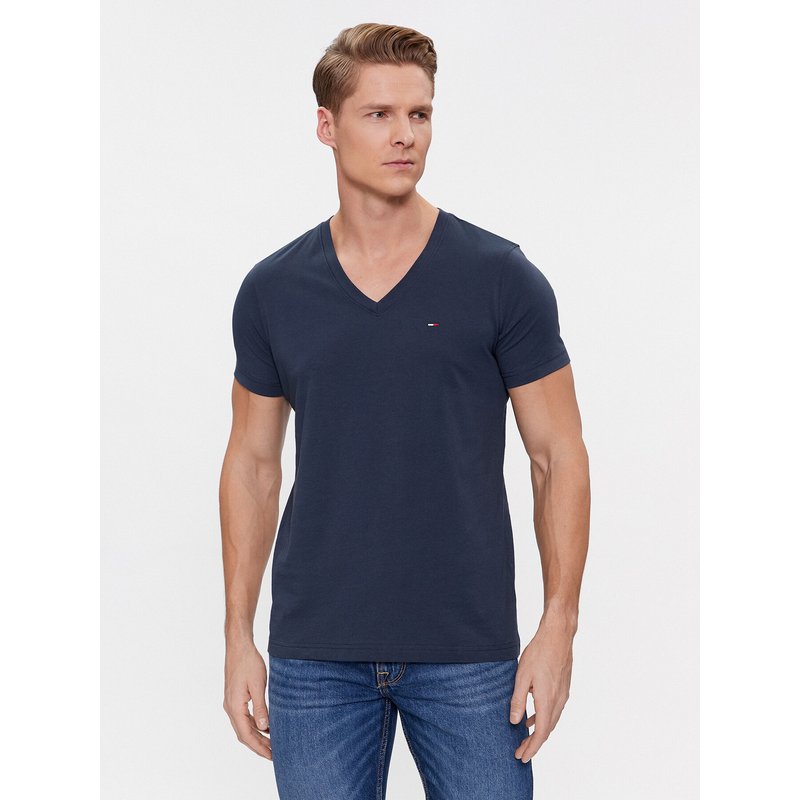 Tommy Jeans T-Shirt DM0DM04410 Dunkelblau Regular Fit