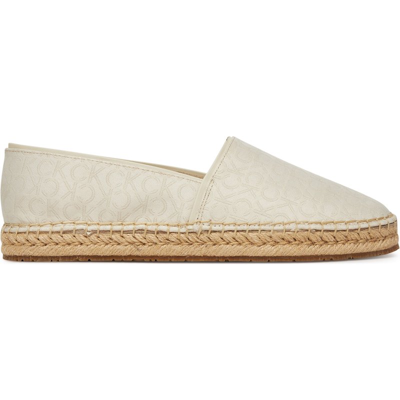 Espadrilles Calvin Klein Flat Espadrille - Jacq HW0HW02467 Écru