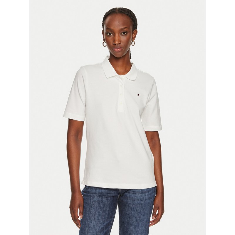 Tommy Hilfiger Poloshirt 1985 WW0WW43224 Écru Regular Fit