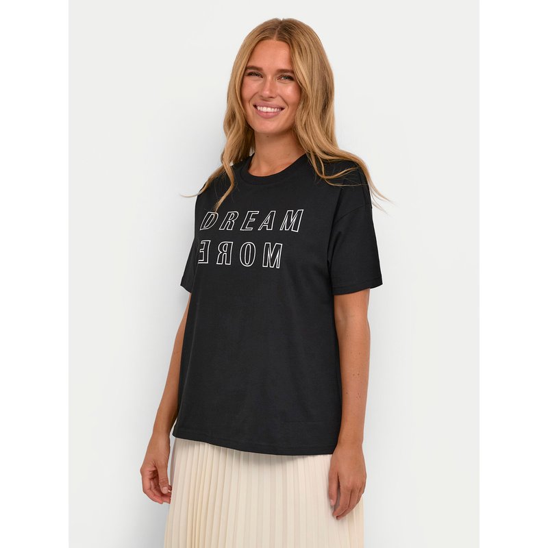 Kaffe T-Shirt Jenny 10508462 Schwarz Regular Fit