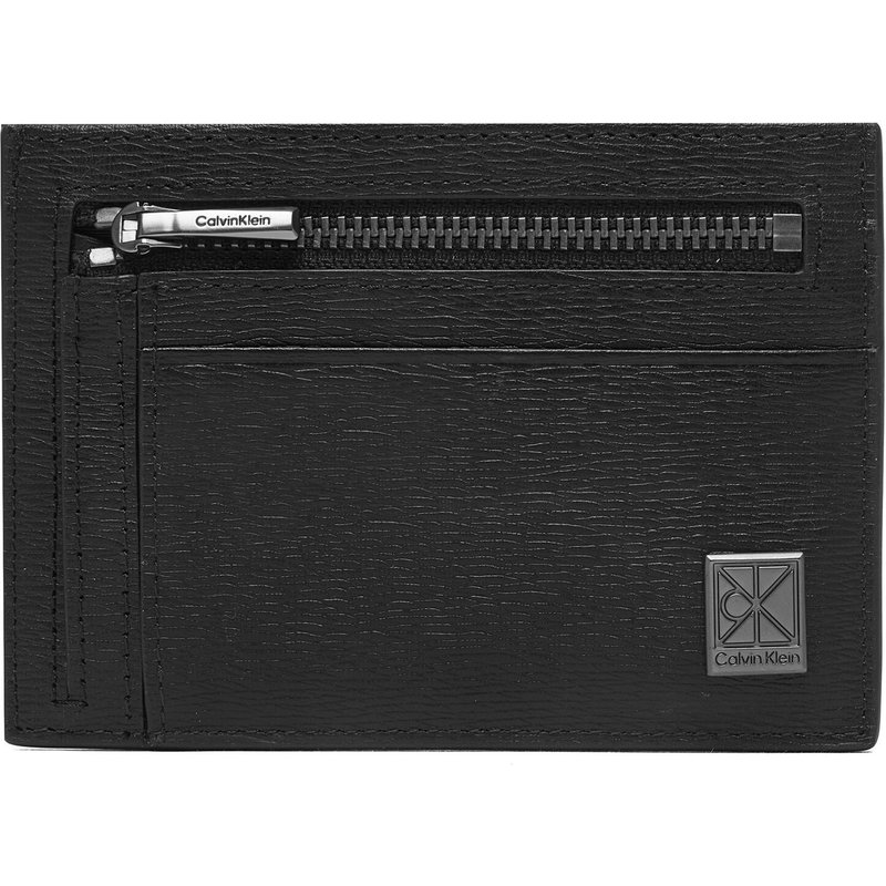 Kreditkartenetui Calvin Klein Emblem Hw Id Cardholder LV04D1168G Schwarz