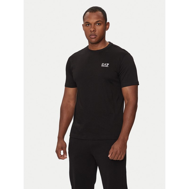 EA7 Emporio Armani T-Shirt 8NPT25 PJVPZ 1200 Schwarz Regular Fit