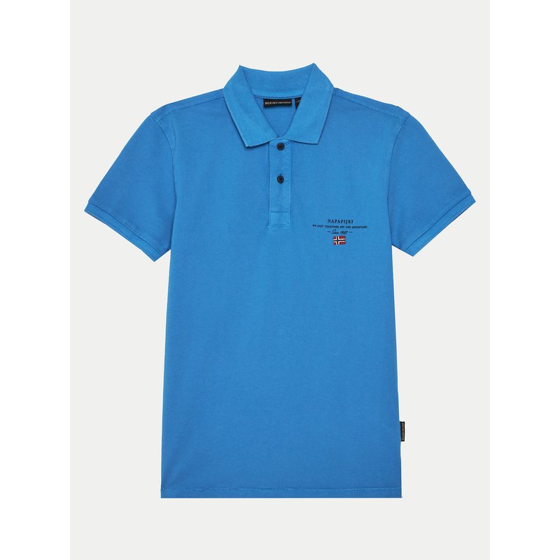 Napapijri Poloshirt Elbas 5 NP0A4G4NB2W1 D Blau Regular Fit