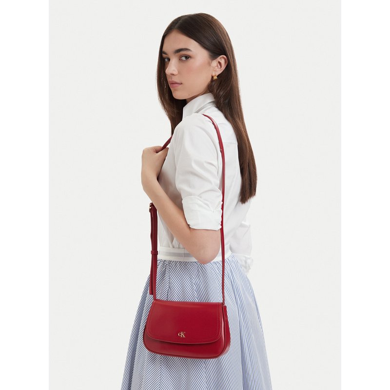 Handtasche Calvin Klein Ck Flap Camera Bag LV04F3421G Rot