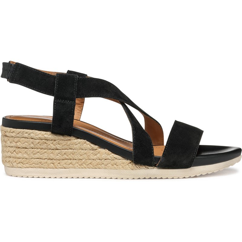Espadrilles Geox D Ischia Corda D55HHA 00022 C9999 Schwarz