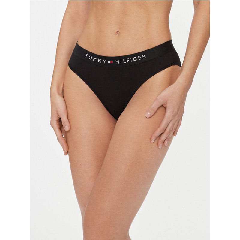 Tommy Hilfiger Klassischer Damenslip UW0UW04145 Schwarz