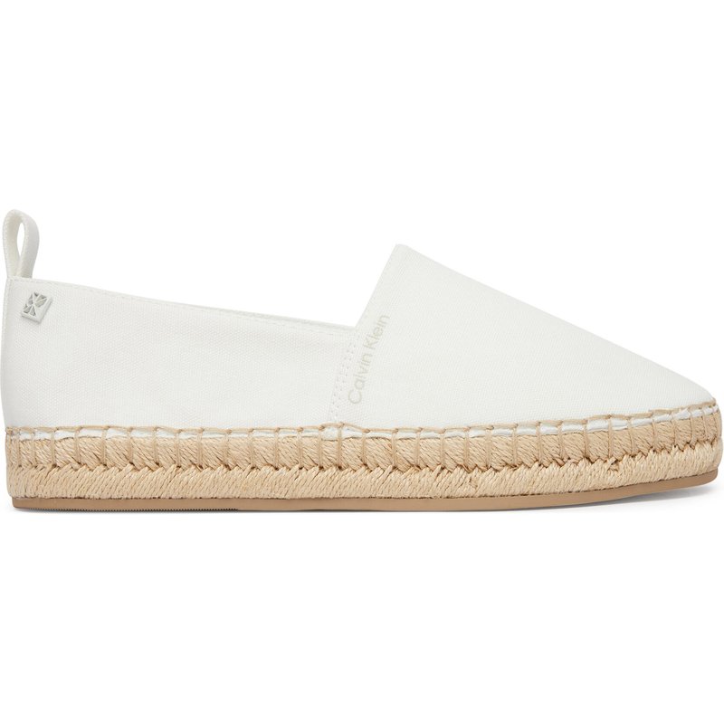 Espadrilles Calvin Klein Oblique Espadrille Canvas HW0HW02931 Weiß