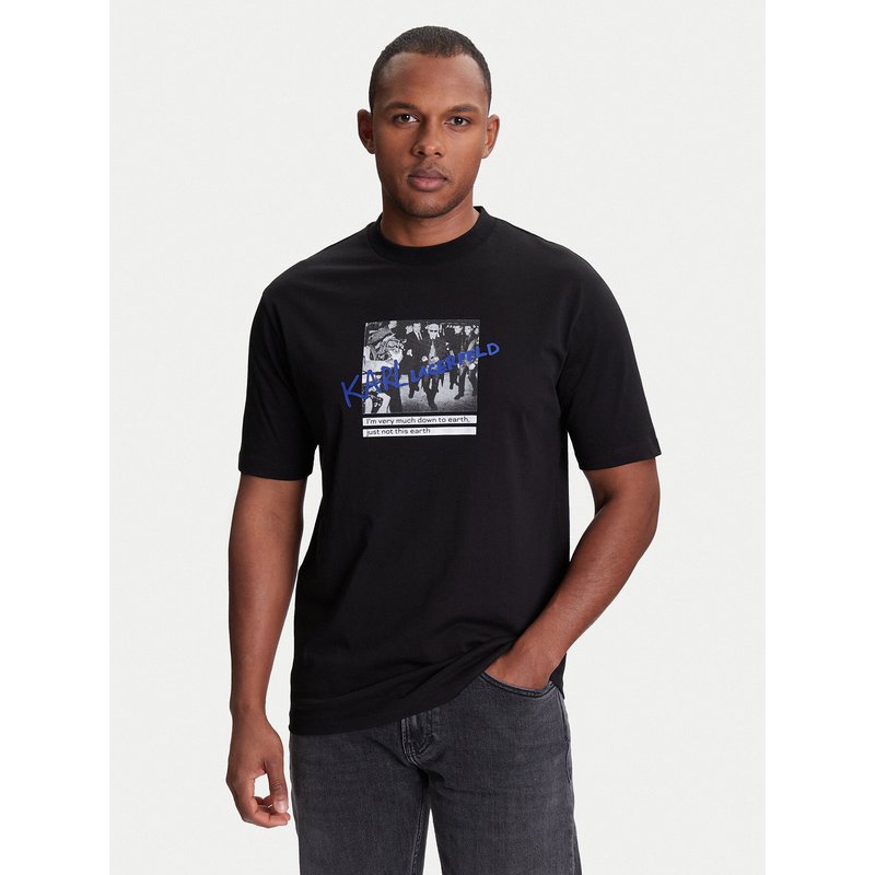 KARL LAGERFELD T-Shirt 755143 553225 Schwarz Regular Fit