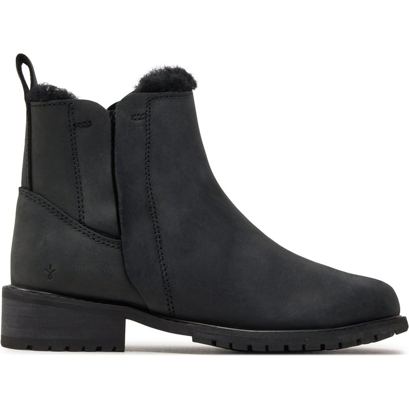 Klassische Stiefeletten EMU Australia Pioneer Leather W11692 Schwarz