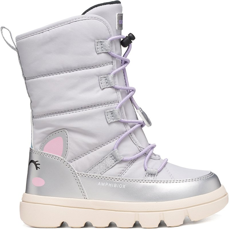 Schneeschuhe Geox J Willaboom Girl B Abx J66HWA 0FUNF C1239 D Hellgrau