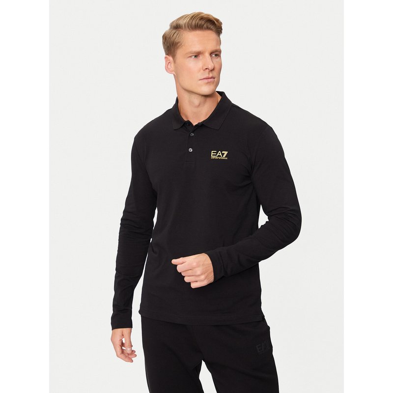 EA7 Emporio Armani Poloshirt 8NPF15 PJVQZ 0208 Schwarz Regular Fit