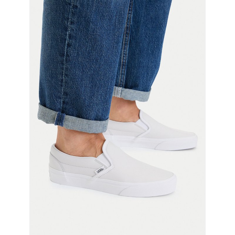 Sneakers aus Stoff Vans Classic Slip-On VN000EACBPC1 Weiß