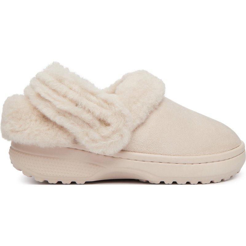 Pantoletten Crocs Classic Unfurgettable Suede Clog 212106 Creme