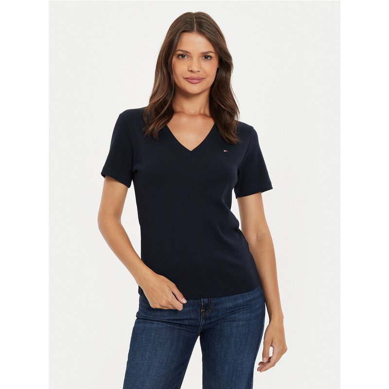 Tommy Hilfiger T-Shirt New Cody WW0WW40584 Dunkelblau Slim Fit
