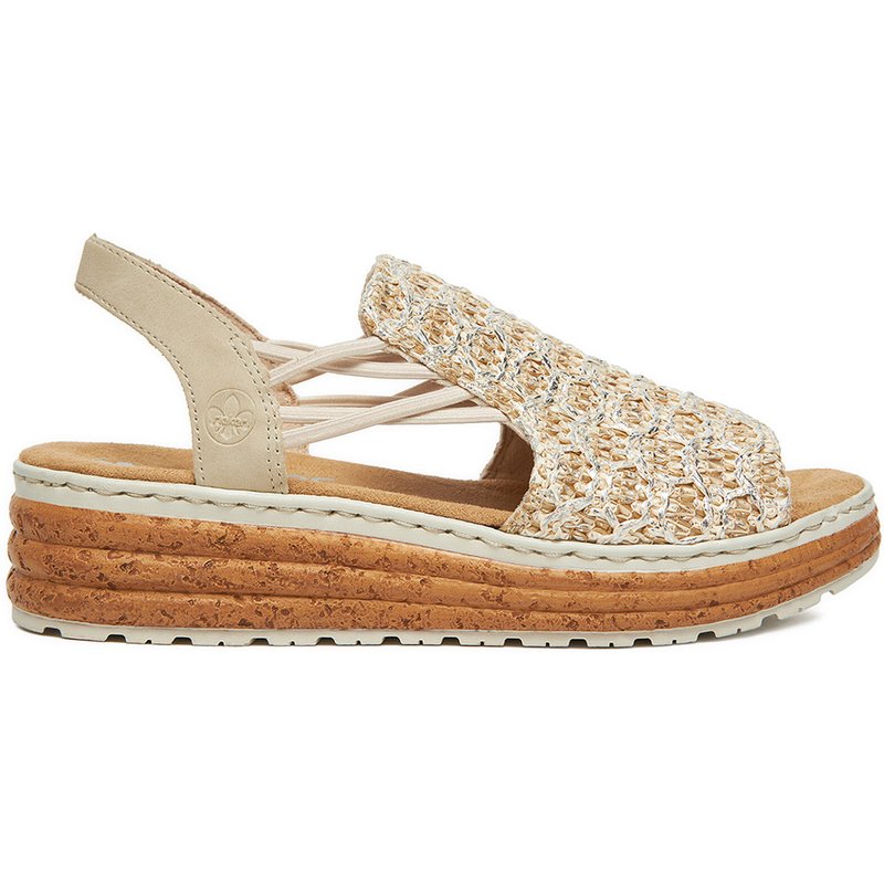 Sandalen Rieker 62741-60 Beige