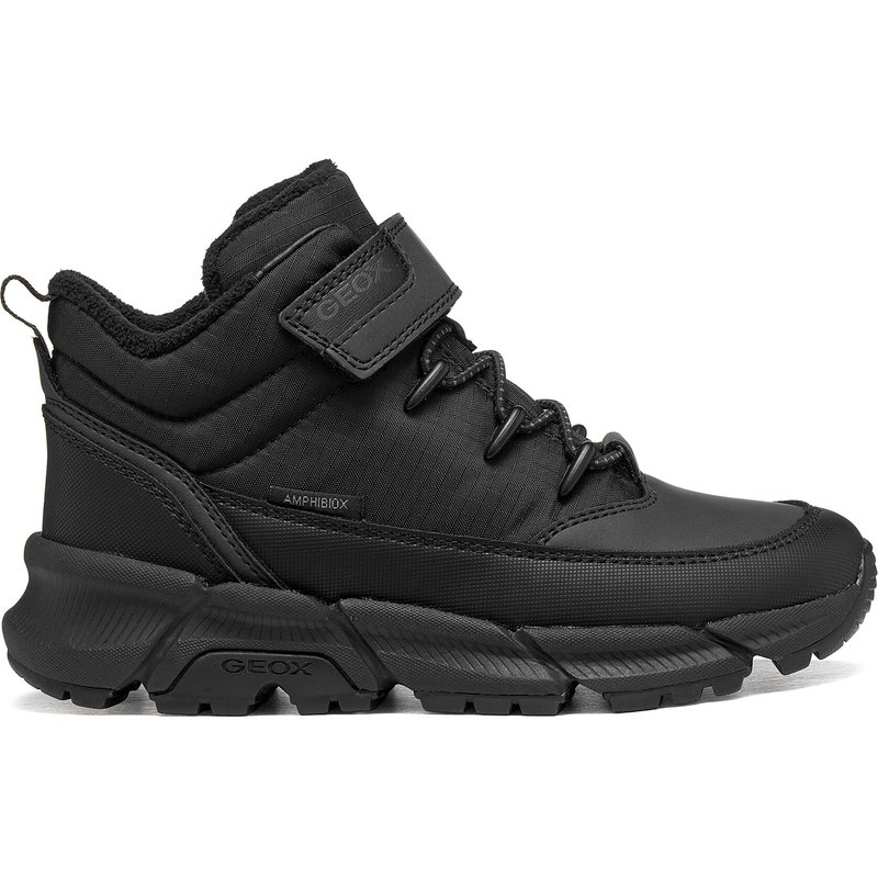 Schnürschuhe Geox J Flexyper Plus Boy B Abx J66LCA 0FUME C9999 S Schwarz