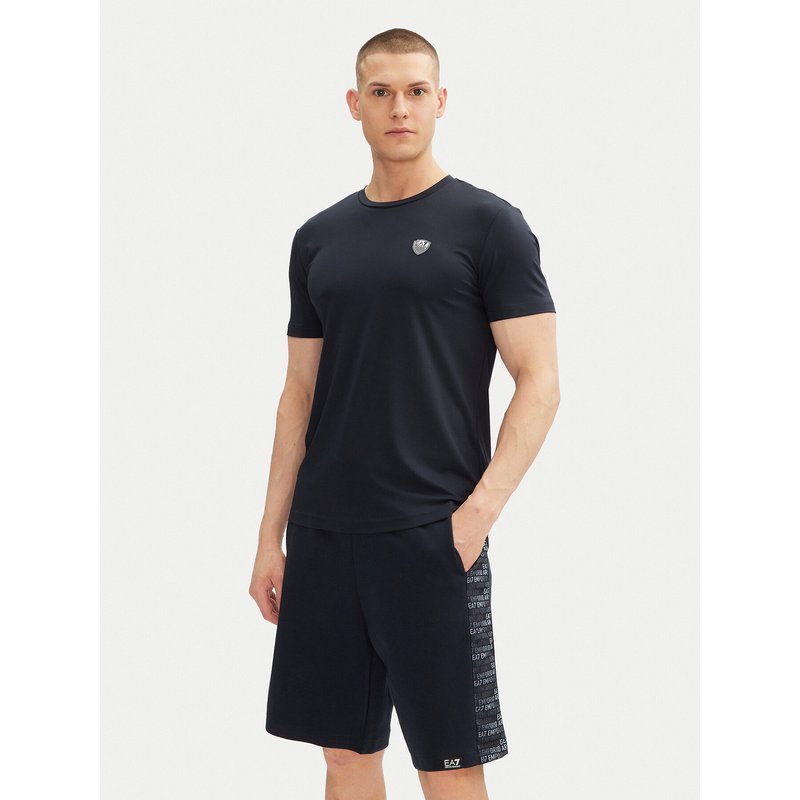 EA7 Emporio Armani T-Shirt 8NPT16 PJRGZ 1562 Dunkelblau Regular Fit
