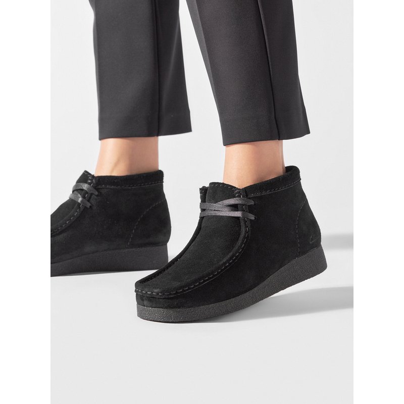 Schnürschuhe Clarks WallabeeEvoBt 261747434 Schwarz