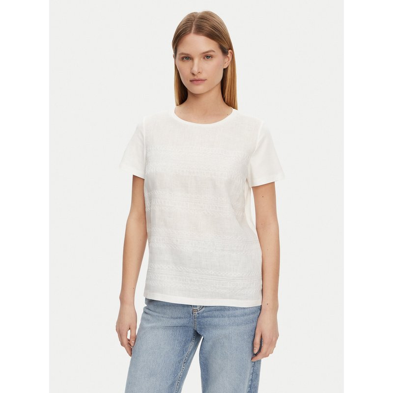 Weekend Max Mara T-Shirt Bondeno 2515941112 Weiß Regular Fit