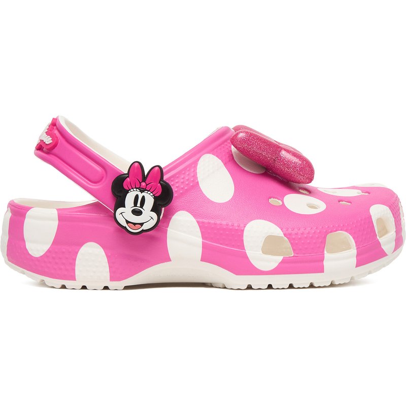 Pantoletten Crocs Kids Minnie Mouse Classic Clog 212294 Rosa