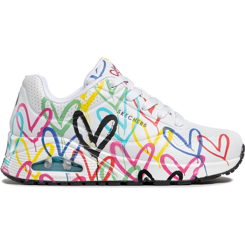 Sneakers Skechers Uno Spread The Love 55507/WMLT Weiß