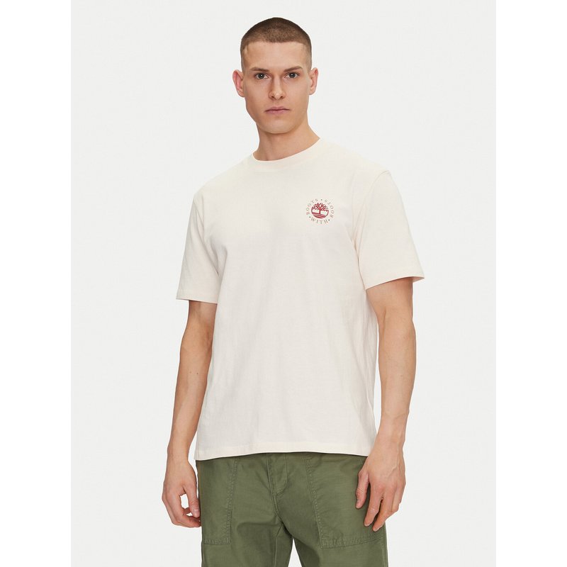 Timberland T-Shirt TB0A6DPD Creme Regular Fit