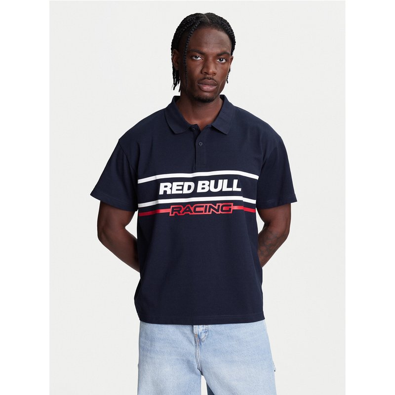 Pepe Jeans Poloshirt Red Bull Racing Moto Panel RM540017 Dunkelblau Regular Fit