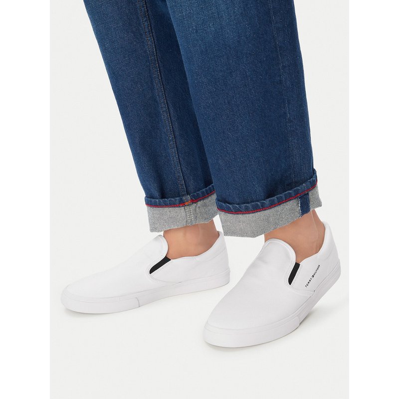 Sneakers aus Stoff Tommy Hilfiger Vulc Core FM0FM05689 Weiß