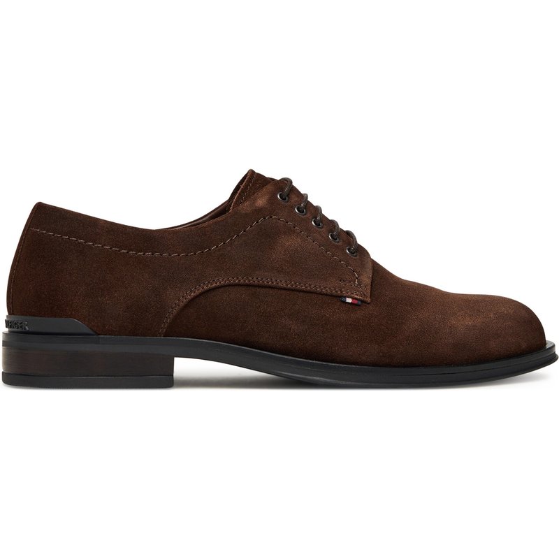 Halbschuhe Tommy Hilfiger Corporate Derby FM0FM05582 Braun