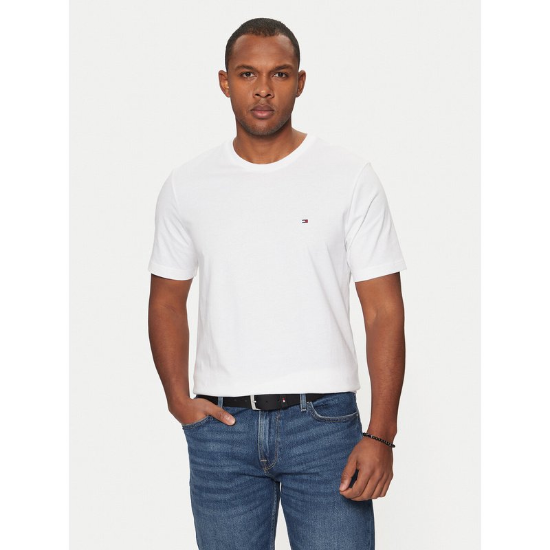 Tommy Hilfiger T-Shirt Essential MW0MW37267 Weiß Regular Fit