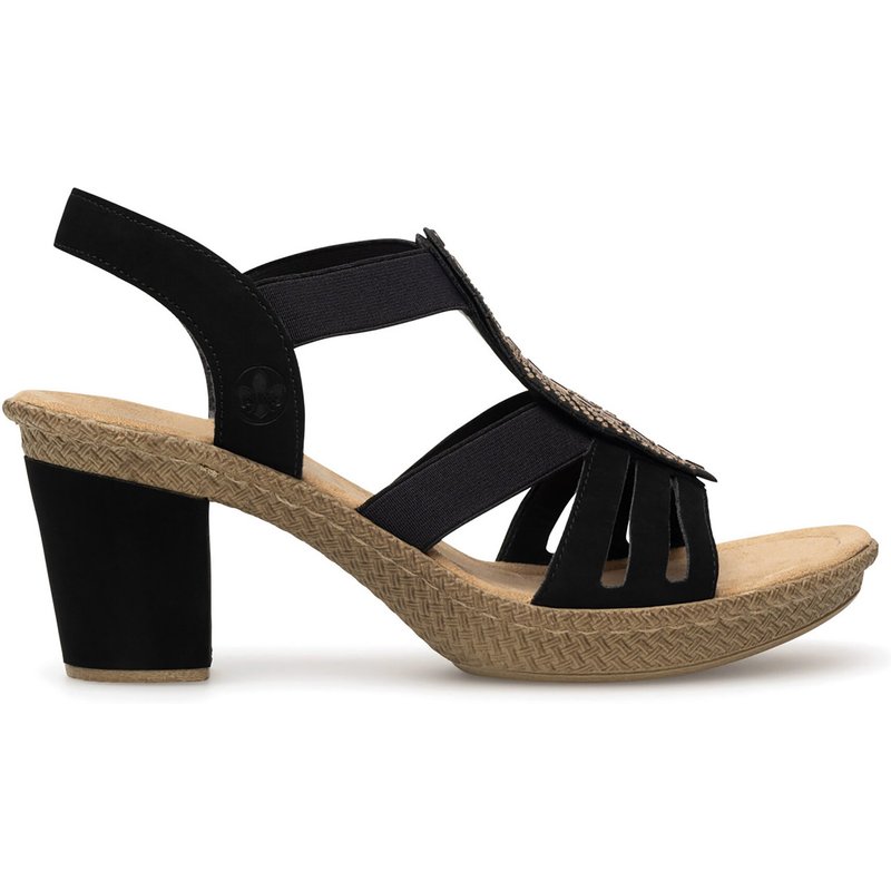 Sandalen Rieker 66526-00 Schwarz