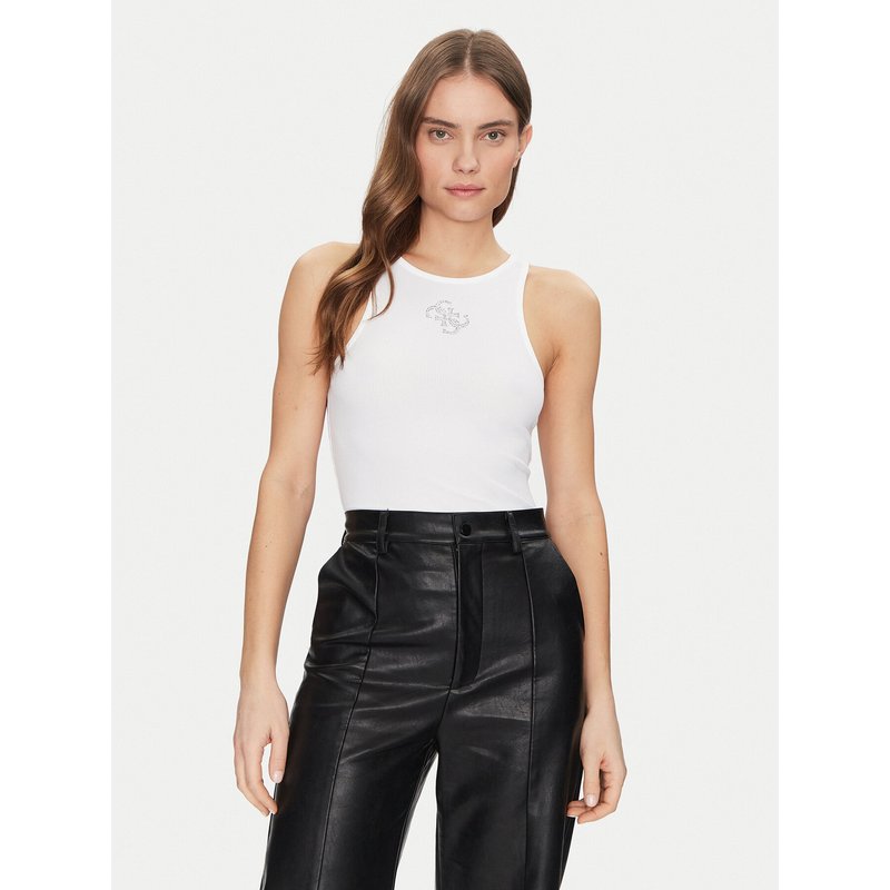 Guess Top W5GP57 KCV52 Weiß Regular Fit
