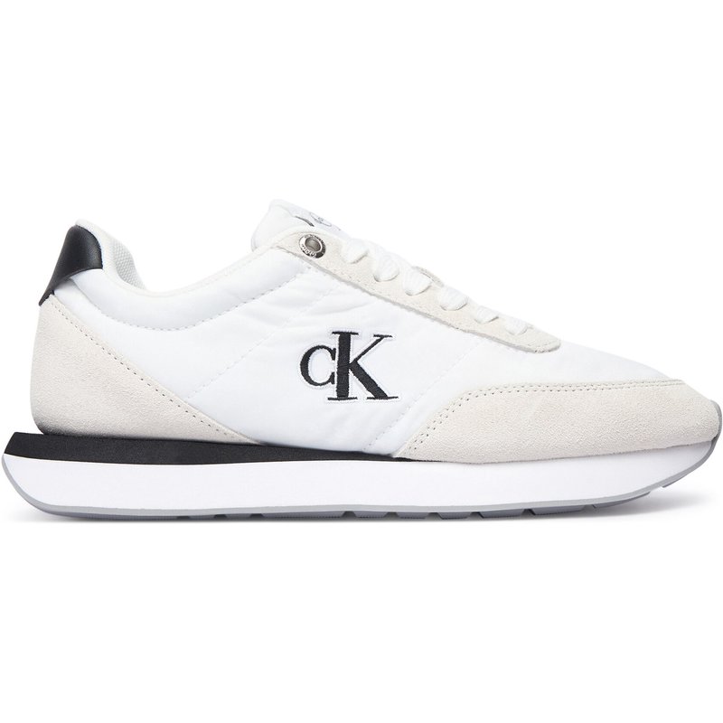 Sneakers Calvin Klein Retro Runner Ess Mix Mat Wmn YW0YW01990 Weiß