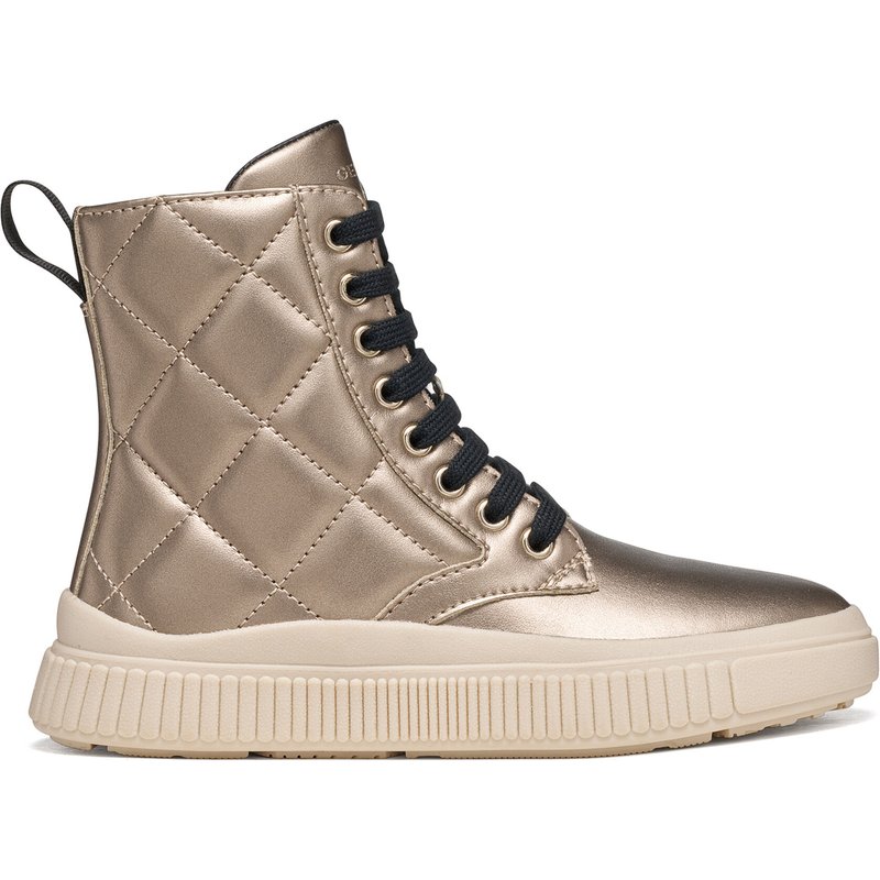 Schnürschuhe Geox J Laquinny Girl J66M3C 000NF C5005 M Goldfarben