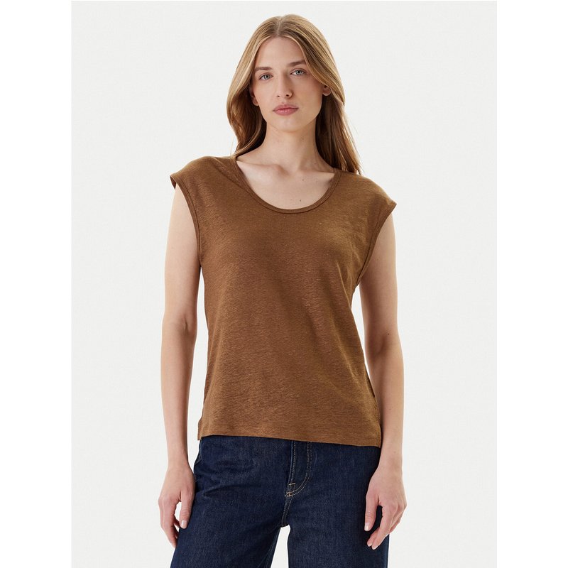 United Colors Of Benetton T-Shirt 37UJE16B1 Braun Regular Fit