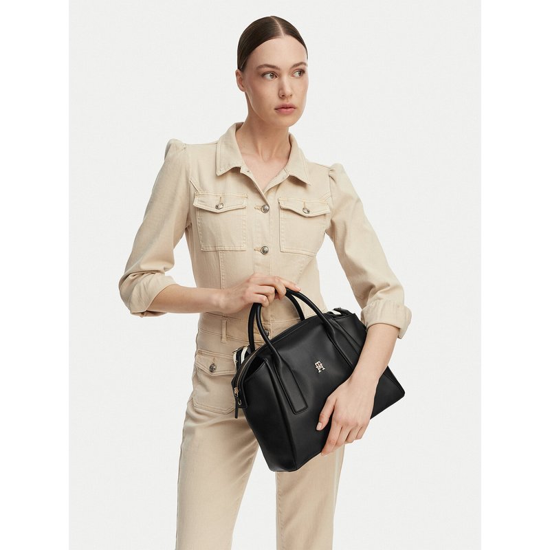 Handtasche Tommy Hilfiger AW0AW18532 Schwarz
