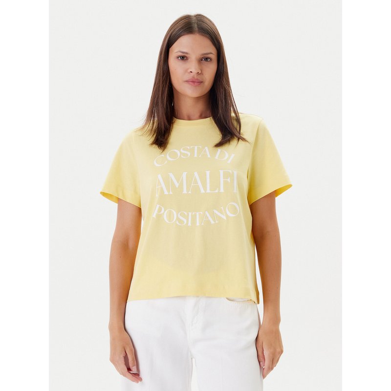 Vero Moda T-Shirt Sonna 10327143 Gelb Regular Fit