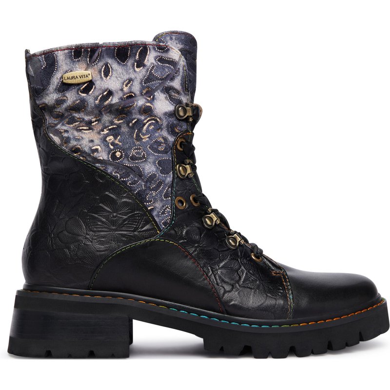 Schnürstiefeletten Laura Vita Kouleo16 Schwarz