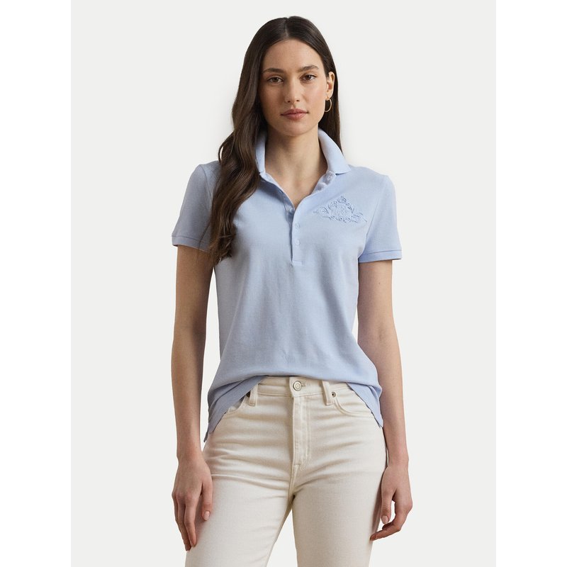 LAUREN RALPH LAUREN Poloshirt 200966129001 Himmelblau Slim Fit